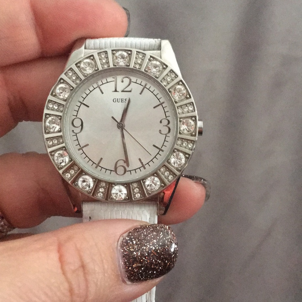 Guess watch with bling